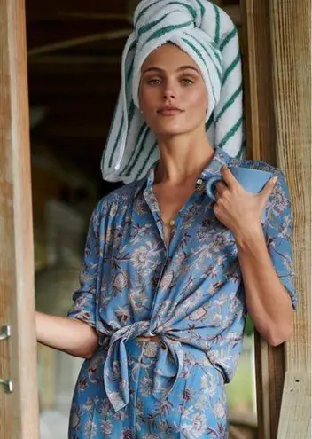 Veronica Beard 💕💕 Dazed Floral Shirt ~ Cornflower Blue 2 NWT