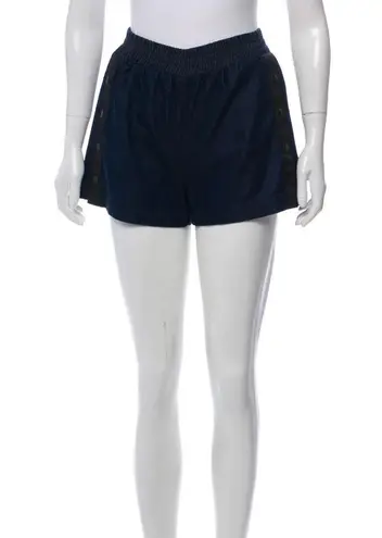 3X1 Snap Off Track Short Bowers Denim Dark Blue Mini Shorts New Size XS