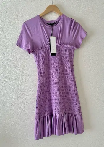 Veronica Beard Tomlin Short Sleeve Smocked T-shirt Dress
