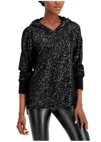 Inc international 🆕 I.N.C. International Concepts Women’s Sequin-Front Hoodie