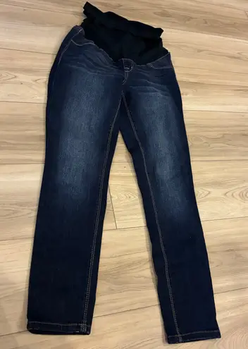 1822 Denim Maternity Jeans Dark Wash Size 26 Skinny Leg Over Belly