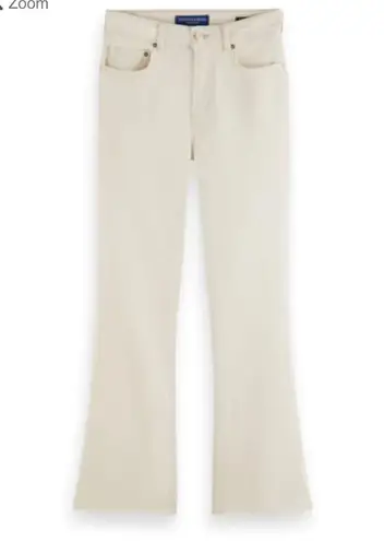 Scotch & Soda Cream High Rise Kick Flare 31/32