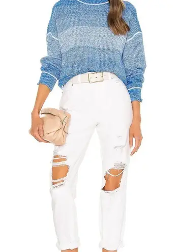 Pistola White Blizzard Presley High Rise Relaxed Roller Denim Jeans Size 26 NWOT