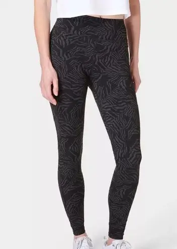 Sweaty Betty  The Zero Gravity Running Tight Leggings Grey Zebra Check Print 4-6