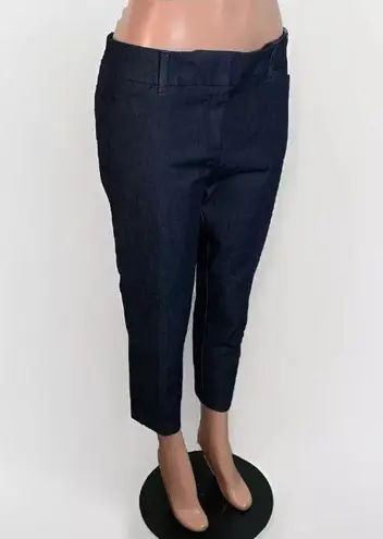 New York And Company 7th Avenue New York Company The Audrey slim crop pants size 12 navy