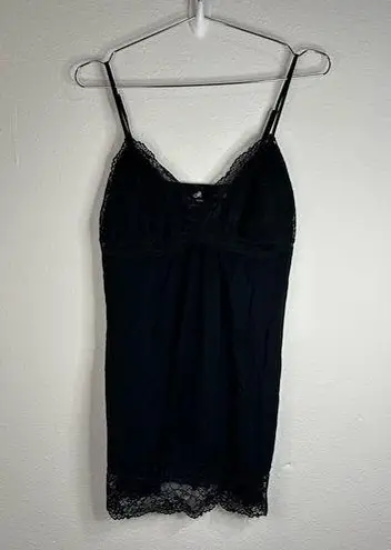 Jaclyn Smith Jacqueline Smith Black Lace Trim Slip Dress - Size Small