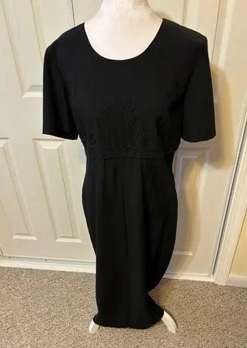 Kathie Lee Collection Vintage  90s-Y2K Black Dress Size 10