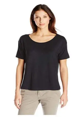 KAVU Women's Islander Viscose Tee Boat Neck Shirt Purple Size M Top Boxy Fit