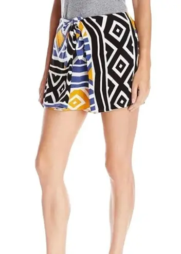 Ella Moss NWT! Sarong Printed Luanda Front Tie Shorts Skort - Size Large