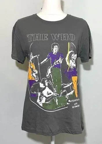 Yearhour NWT THE WHO Dark Gray Short Sleeve Tee T-Shirt Top M XL New Concert