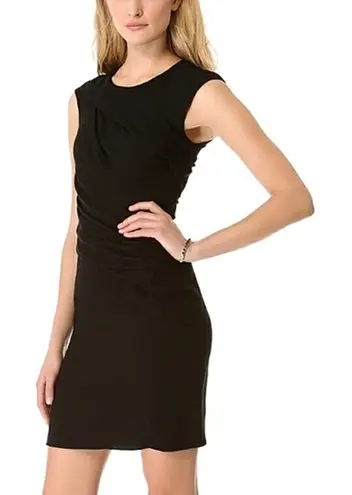 Helmut Lang Black Mini Dress Draped