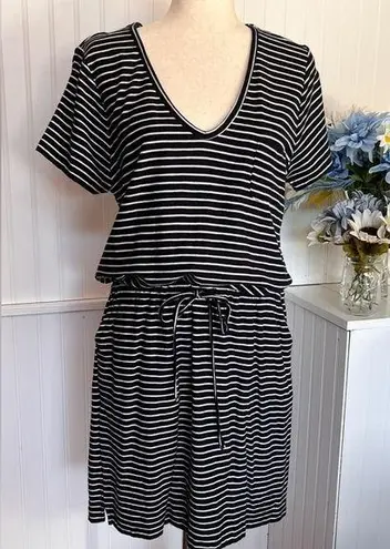 Andrea Jovine Blue & White Striped Dress Weekend by