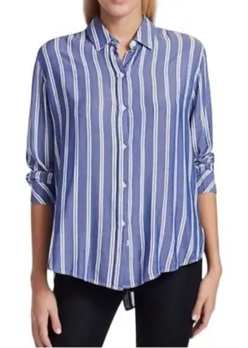 Rails Sydney Cadiz Blue and White Striped Button Down Shirt Size XS
