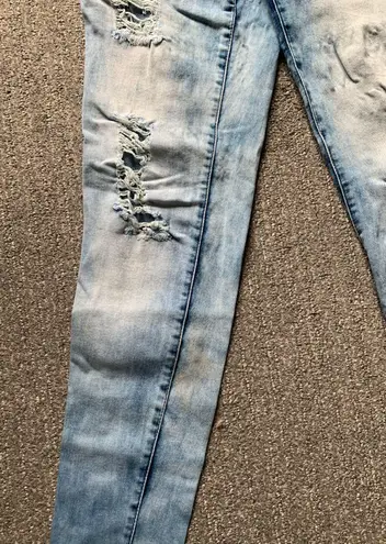 Ymi Acid Washed Ripped Wanna Better Butt Skinny Jeans