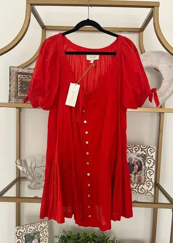 Cleobella NWT Emmaline Mini dress size xs medium cherry red