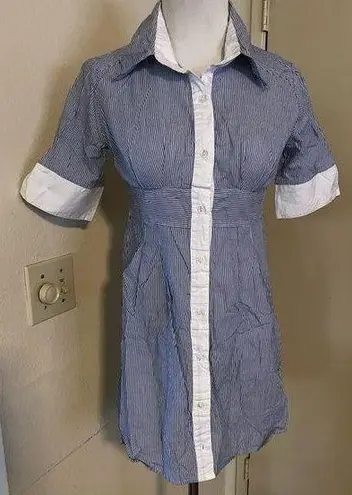 C·O·L·Z·A Blue Bangle Stripe with White Details Dresses