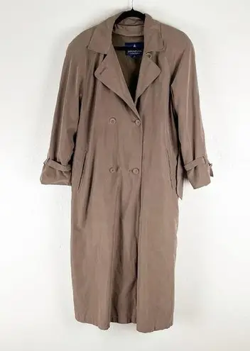 London Fog  Limited Edition Tan Double Breasted Belted Waist Lined Trench Coat 10