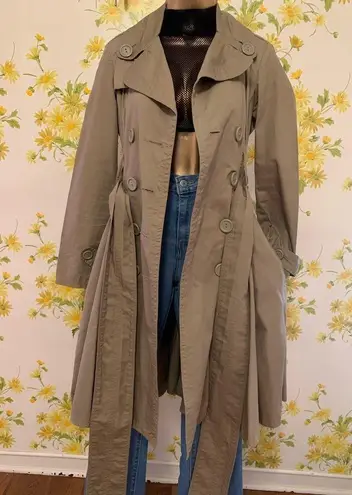 Full flare skirted Trench coat size S
