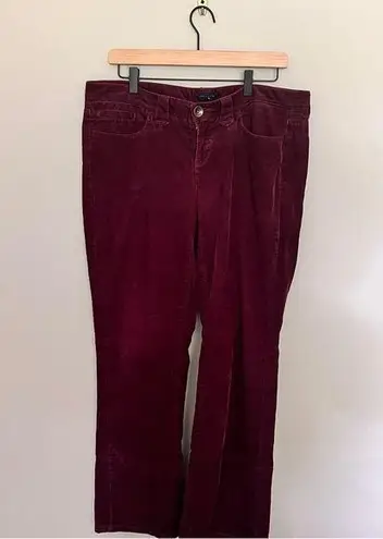 Tommy Hilfiger  Maroon Corduroy Bootcut Pants - Size 10