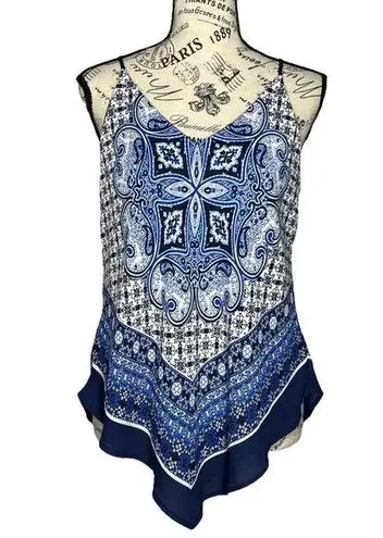 Fortune + Ivy (M) Saira Handkerchief Blouse - Stitch Fix Strappy V-Neck Tank Top