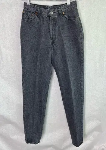 Levi's  16501 501 Womens Vintage Mom Jeans USA Rare Black Size 12 80s 90s