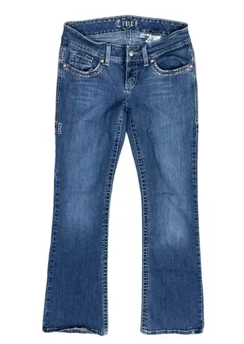 Cruel Women JR's Jeans White Stitch Pocket 7L Mackenna Low Rise Blue Size undefined