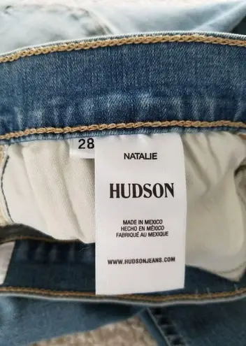 Hudson Jeans Hudson Natalie Midrise Slim Boyfriend Crop Honey Bee Blue Jeans WOMENS SIZE 28