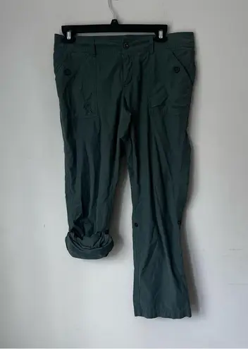 Marmot  Ginny Hiking Pants Womens Green Roll Up UPF30 Stretch Lightweight Sz 12