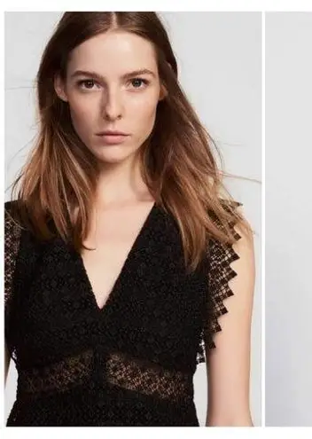 Sandro 💕 PARIS💕 Lindsey Lace Mini Dress ~ Black Size 3 = US 8 NWT