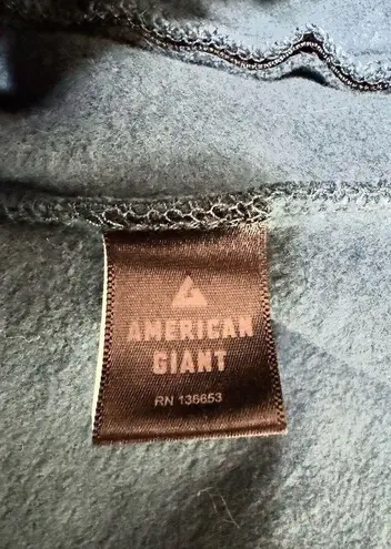 American Giant Storm Full Zip Hoodie Teal Green Women’s Size XS