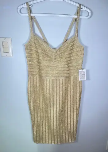 Herve Leger Paris Lurex Eyelash Sweetheart Dress Size Medium NWT Style No. 46OPC8466821-713