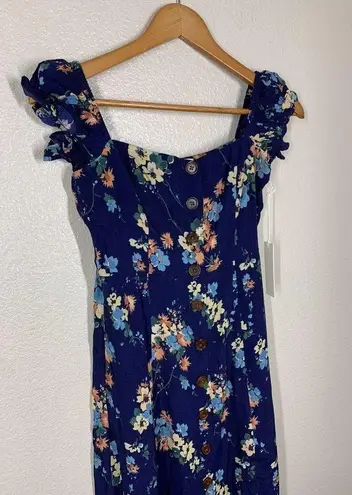 Capulet Mae Midi Dress Size XS Floral Button Front