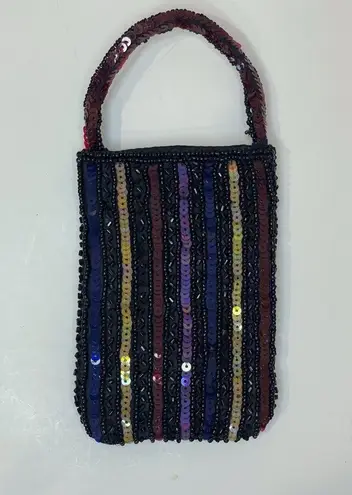 Elegant Multicolor Y2K Sequin Beaded Women's Case for Cellphones Black