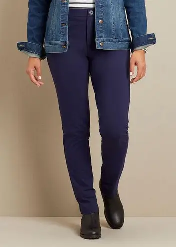 Duluth Trading Co Navy Nonstop Knit Chino Blue Size 24