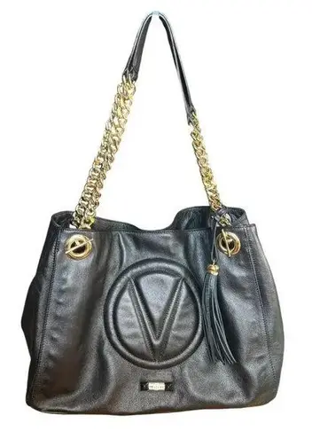 Mario Valentino Valentino By Vera signature leather shoulder bag.