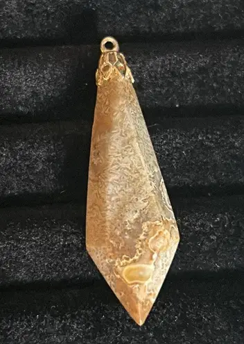 Crystal Gemstone 4 Piece Pendant Collection Citrine Lapis Lazuli Clear Quartz Blue