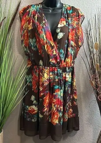 Luxology #58  Fall, print dress size L