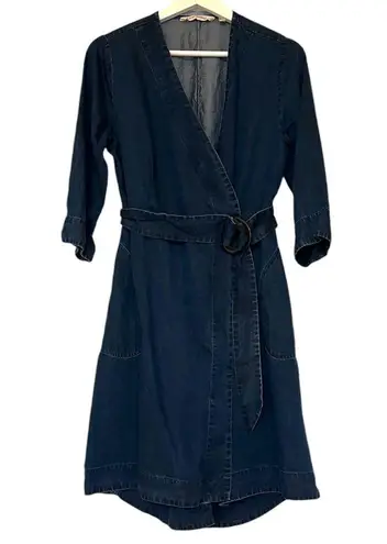 Soft Surroundings | Traviata Tencel Wrap Casual Chic 70’s Style Dress Size S