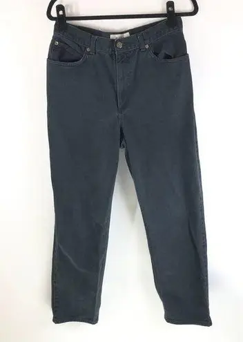 Jones Sport Womens Vintage 90s Mom Jeans High Waist Tapered Leg Black 12