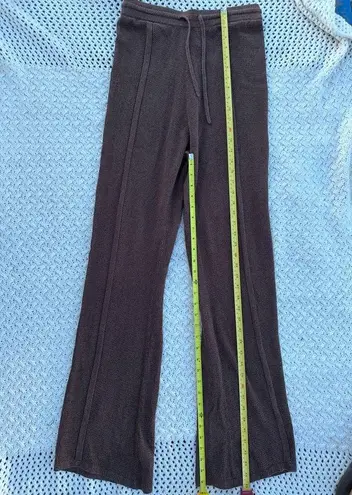 NANUSHKA WOMENS LARGE BEACH Elegant Brown Ribbed Women's Pants