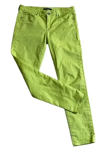 Tahari LIMON GREEN skinny pants size 4/28