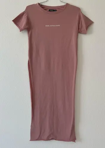 Berksha Bershka Long Pink Top