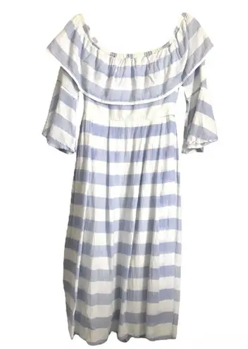 Jealous Tomato OFF-SHOULDER STRIPED DRESS