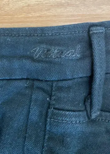 GOLDSIGN Virtual Mid Rise Skinny Ankle Jeans in Black Size 26 Inseam 26"