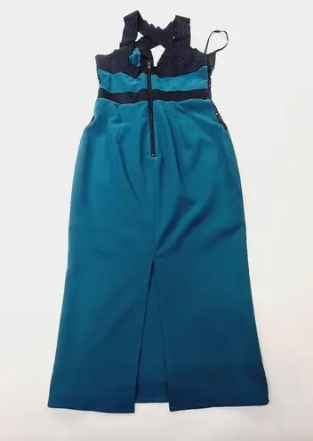 Michael Costello x REVOLVE Elaine Midi Dress in Teal Medium