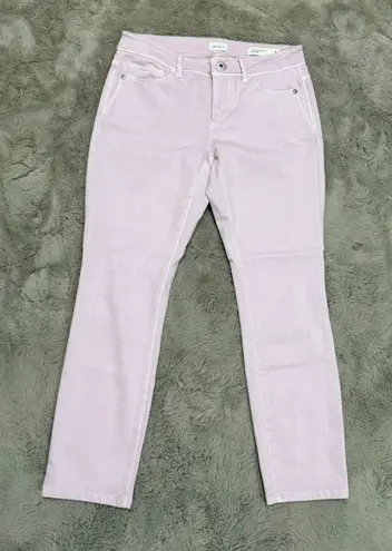 J. Jill Authentic Fit Slim Ankle Pants Lavender Size 2 Petite Stretch Comfort Purple