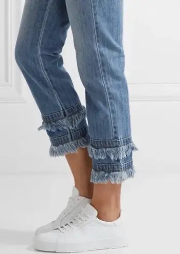 Michael Kors Double Raw Hem Ankle Jeans