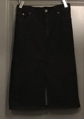 Ralph Lauren Lauren- Black Denim Skirt