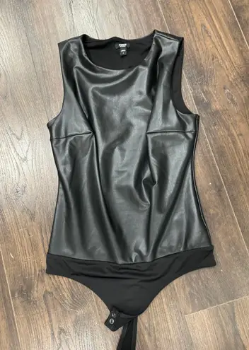 EXPRESS leather bodysuit