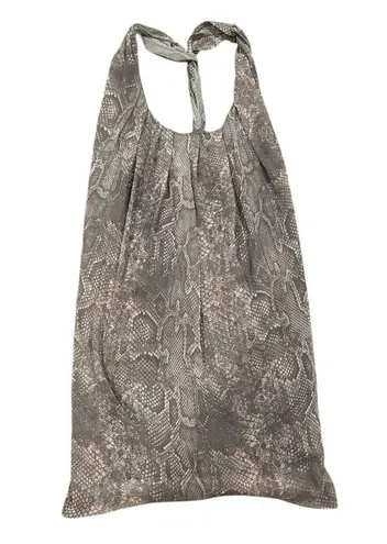 Acne Studios NAIA SNAKESKIN PRINT TWISTED RACERBACK DRESS 38